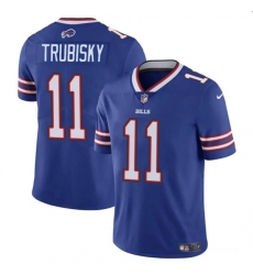 Men's Buffalo Bills #11 Mitch Trubisky Blue Vapor Untouchable Limited Football Stitched Jersey