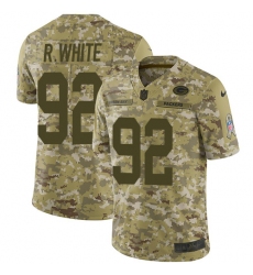 Men's Nike Green Bay Packers #92 Reggie White Limited Camo 2018 Salute to Service NFL Jersey