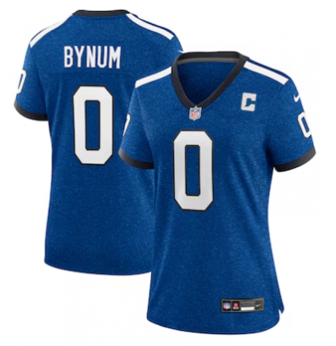 Women's Indianapolis Colts #14 Alec Pierce Limited Blue Heather Royal Alternate 2 Indiana Nights Jersey