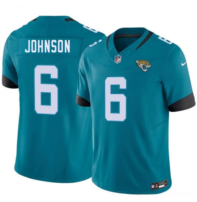 Men's Jacksonville Jaguars #6 Antonio Johnson Teal 2026 F.U.S.E. Vapor Untouchable Limited Football Stitched Jersey